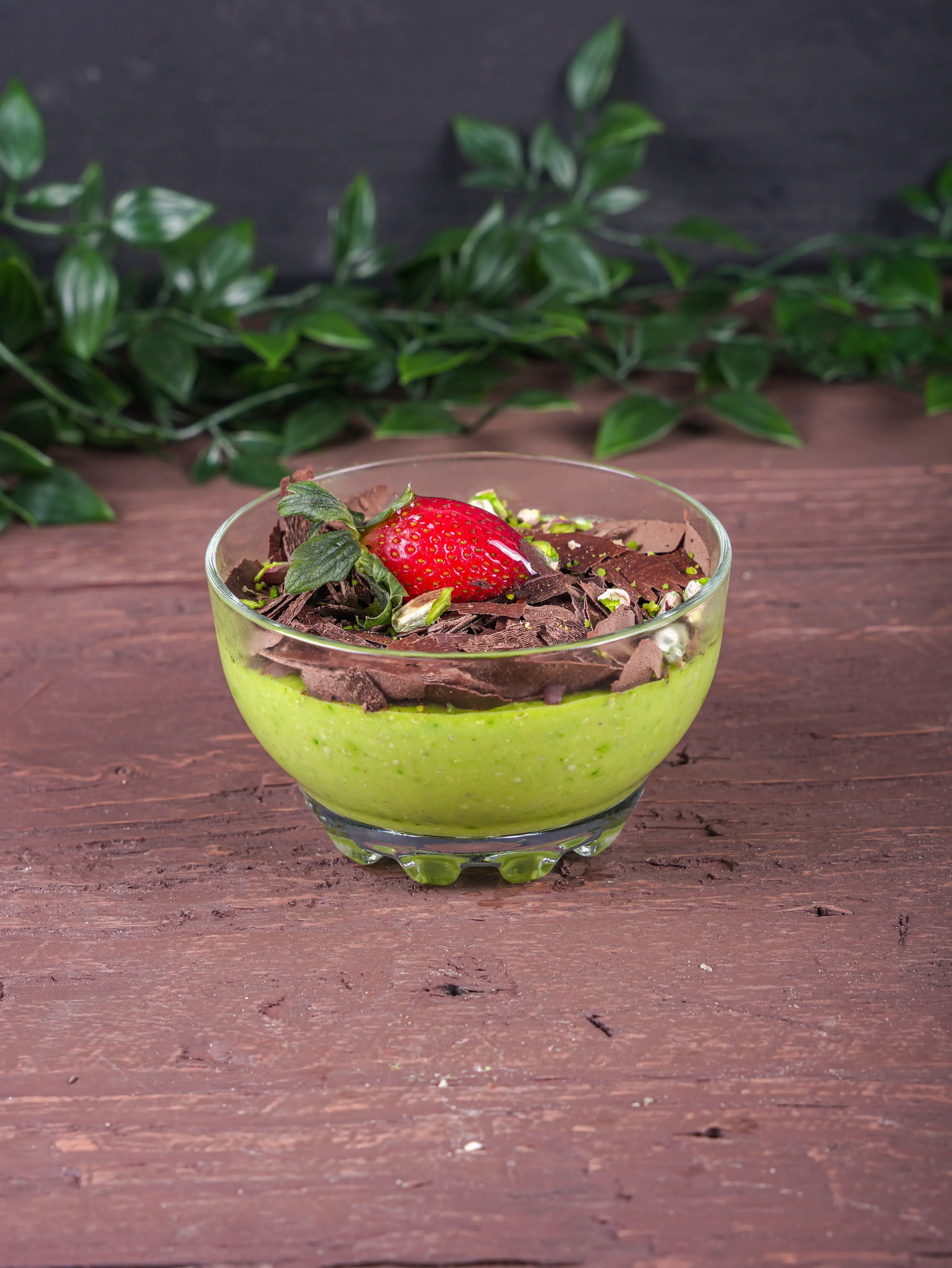 Pistazien-Schokoladen-Pudding