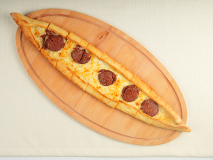 Sausage and Cheese Pide
